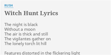 Lyrics rush witch hung